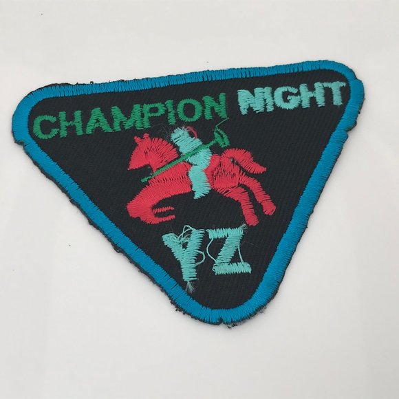Iron On Patches Lot of 3 Champion Night Embroidery - Picture 8 of 8